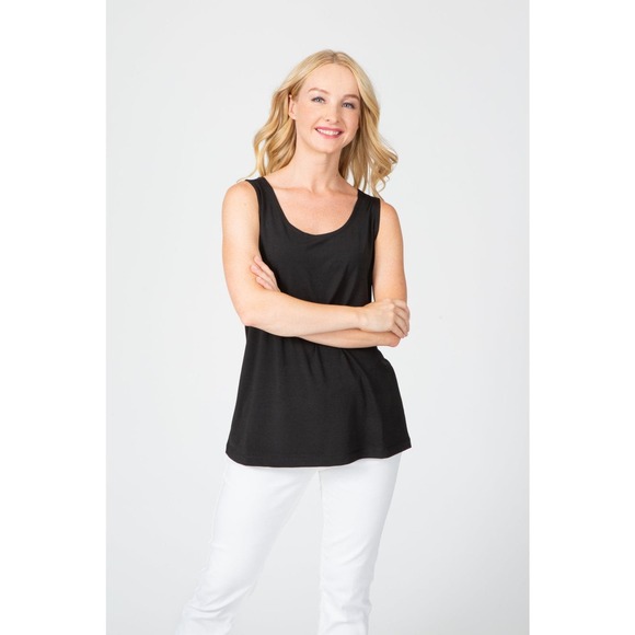 Berek Women's Black Tank Top Size XXL Scoop Neck Casual Sleeveless NWT - Picture 1 of 1
